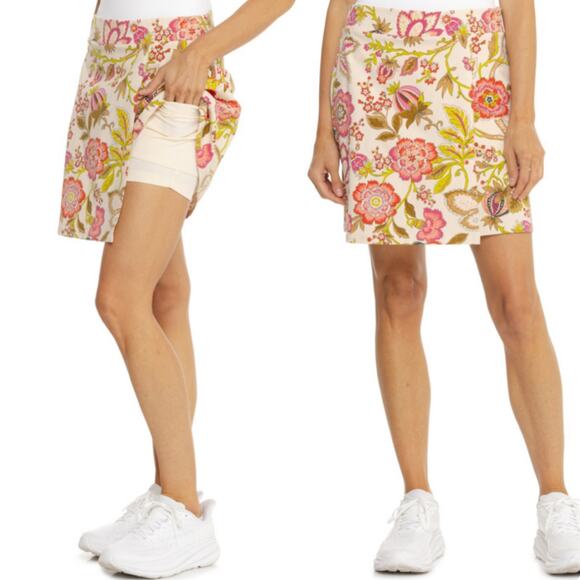 Spartina 449 Liza BiStretch Skort Women’s Size XS NEW Callawassie Jacobean - Picture 1 of 11